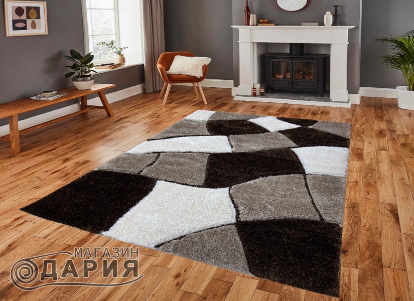 Тъкан килим 3D SHAGGY GRANDE 721 brown